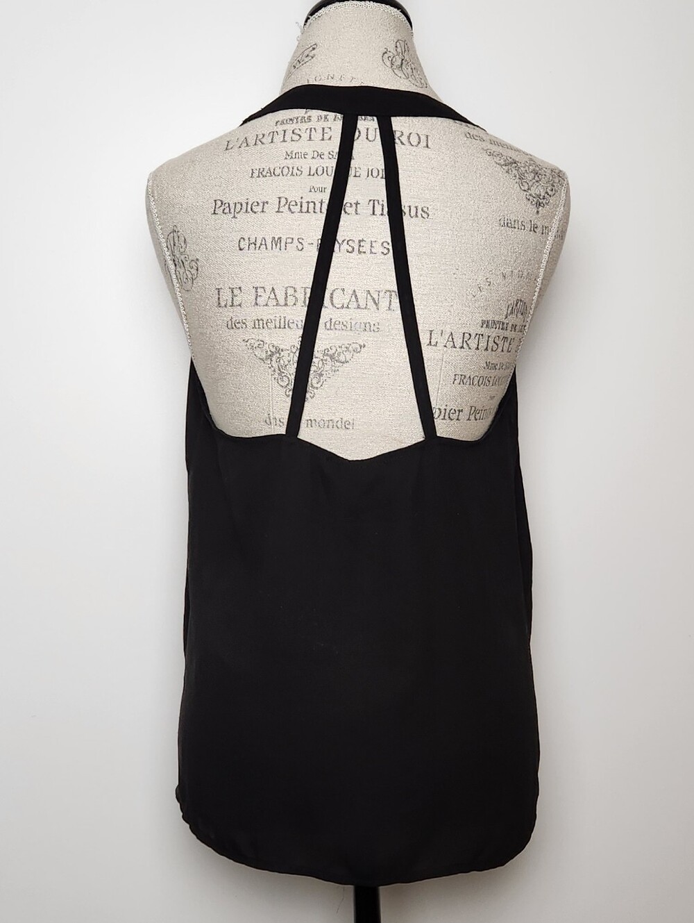 Black Sleeveless Blouse Tank